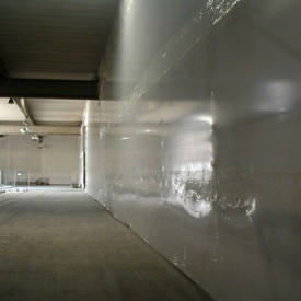 Interior Partition Wall / Dust Containment Using Shrink Wrap
